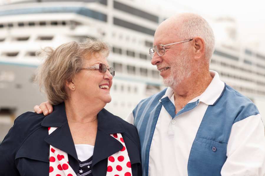 Couple enjoying a cruise